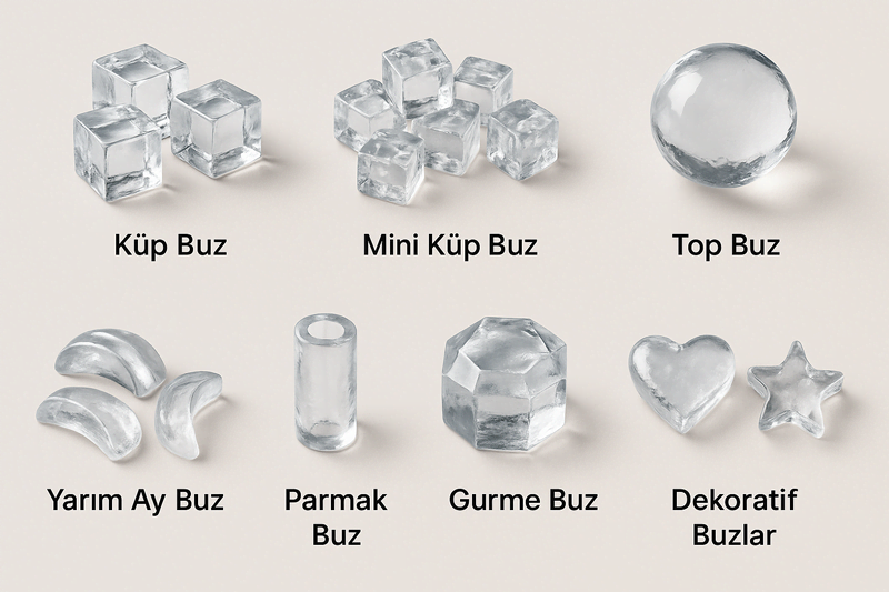 Kalıp buz çeşitleri