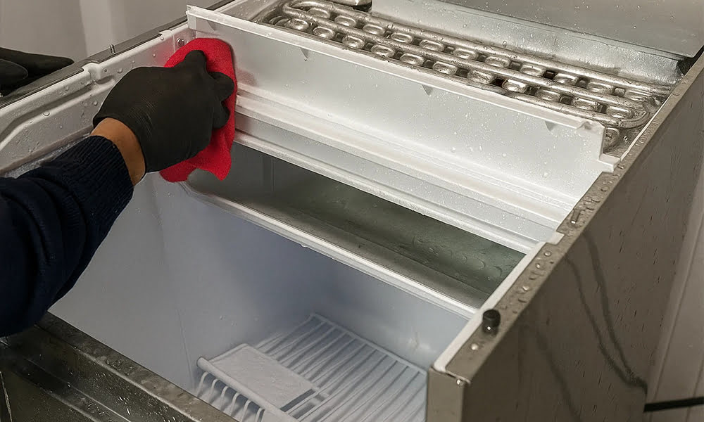 Buz makineleri otomatik temizleme modu